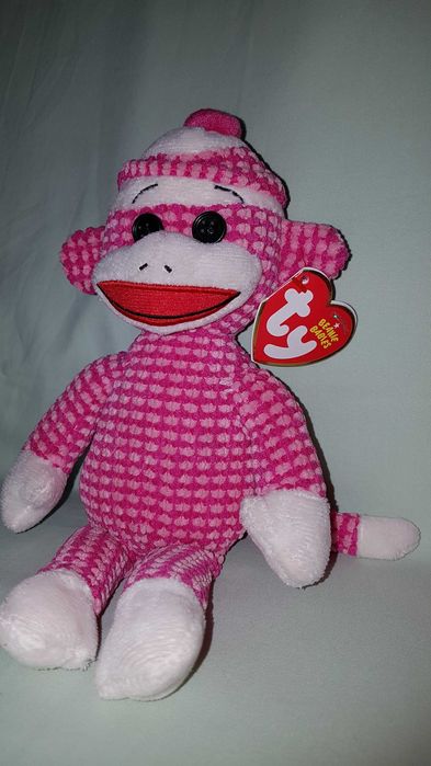 Ty beanie babies мягкая игрушка носочная обезьяна коллекционная 23 см