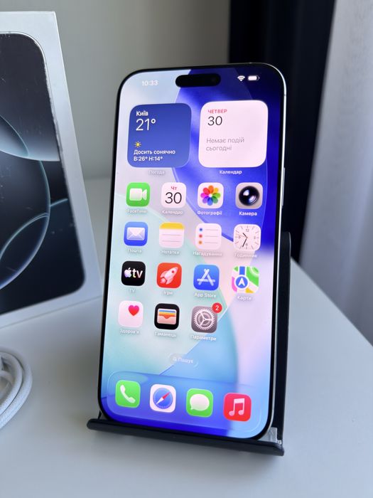 Apple iPhone 16 Pro Max 256GB White Titanium!! Esim!! 820$