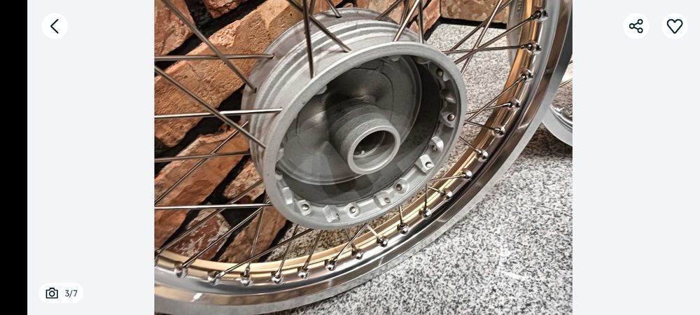 Koła po regeneracji kpl. Kół MZ etz 250