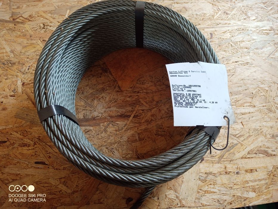 Lina stalowa nowa ocynkowana od fi 9 do 12