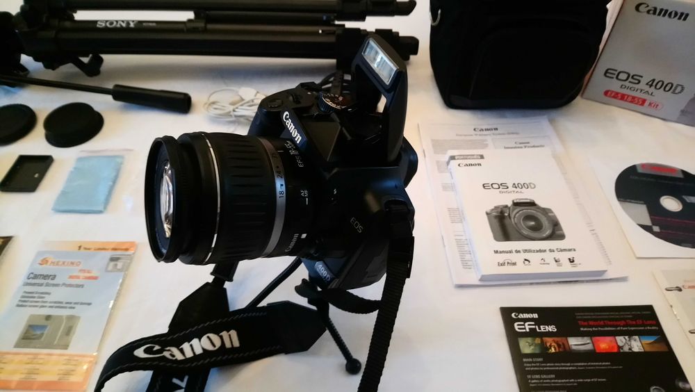 (Ref: MC#007) Máquina Fotográfica Canon (Revista por técnico) + Tripé