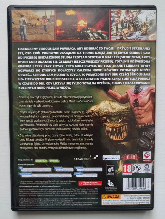 Gra Serious Sam HD Złota Edycja PL PC