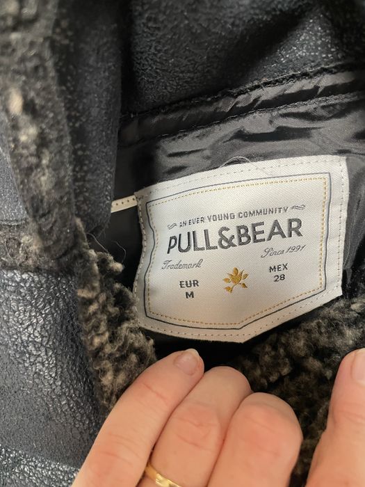 Kurtka plaszcz futerko kożuch damski Pull & Bear rozmiar M/L