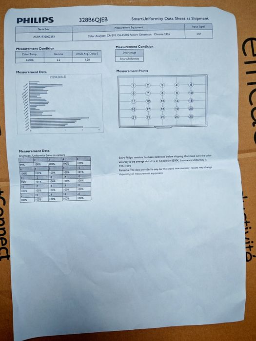 Monitor 32" Philips Brilliance 328B6Q QHD,  IPS, regulacja Pivot