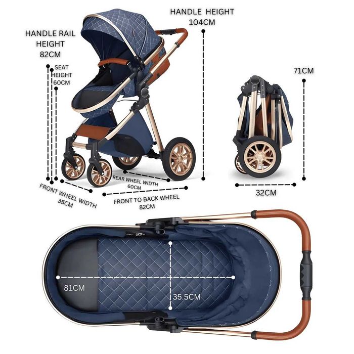 Trio LUXE - Cinzento - Novo em caixa C/Garantia