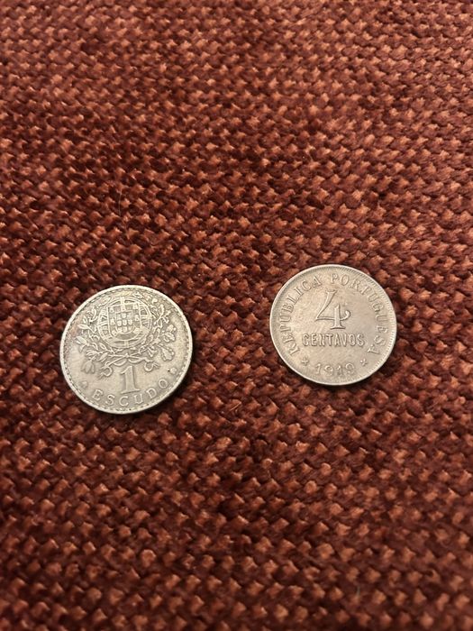 Moedas antigas de colecao