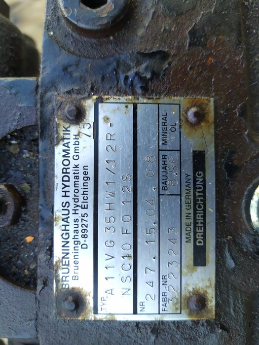 Pompa Brueninghaus hydromatik Rexroth A11VG35HW1 12R minikoparka