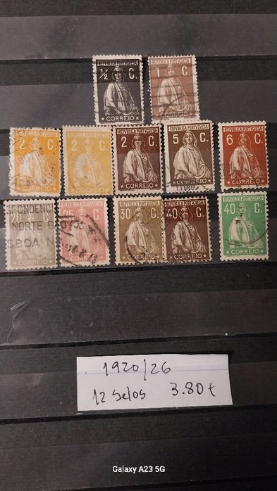 Selos  CERES- Emissão de Londres e outros