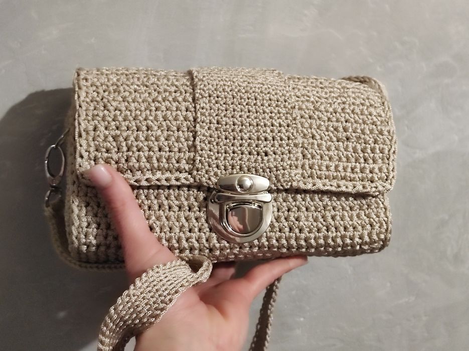 В'язана сумка ручної роботи.Відправка нп.