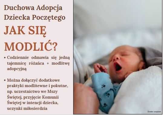 Plakaty Duchowa Adopcja, format B1, papier, 10 sztuk