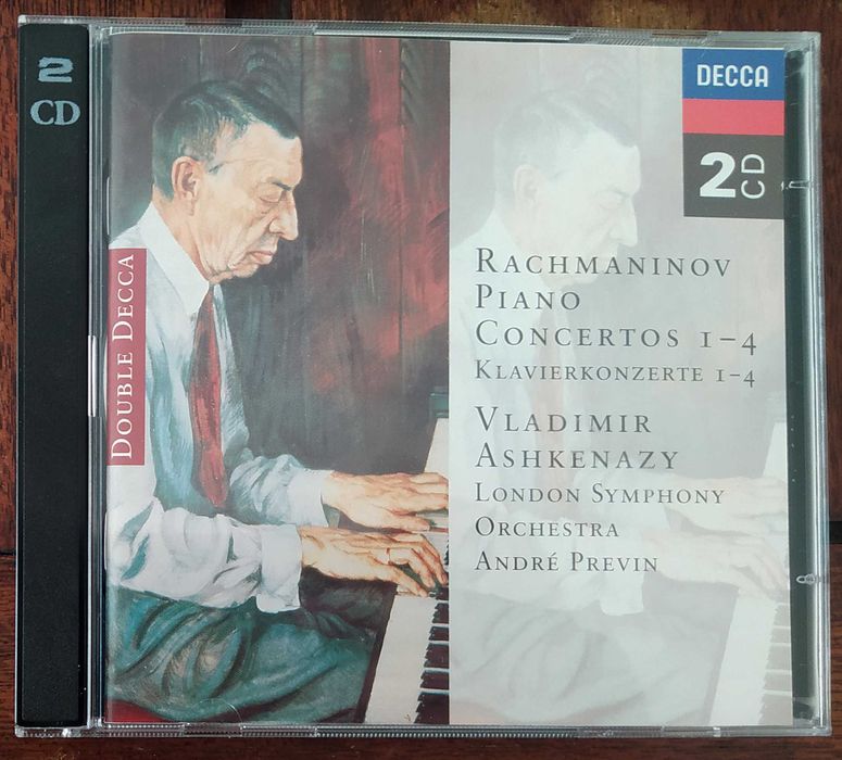 Rachmaninov: Piano Concerto 1-4 (Ashkenazy, London Symphony Orchestra, Prévin) Decca 2 Cds