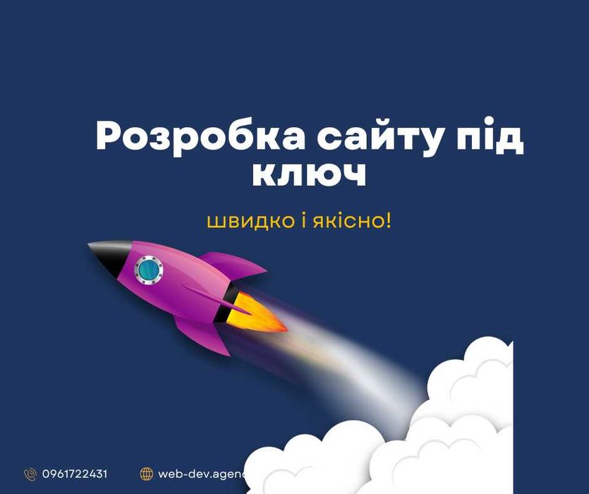 Розробка сайту під ключ – професійні послуги розробника!