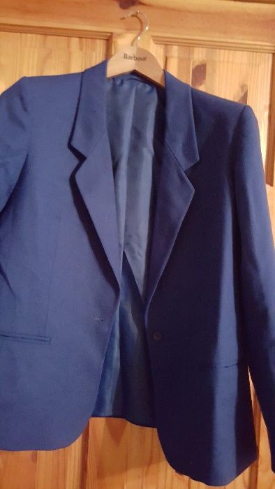 Marynarka żakiet niebieska granatowa wełna wełniana rozmiar L 40