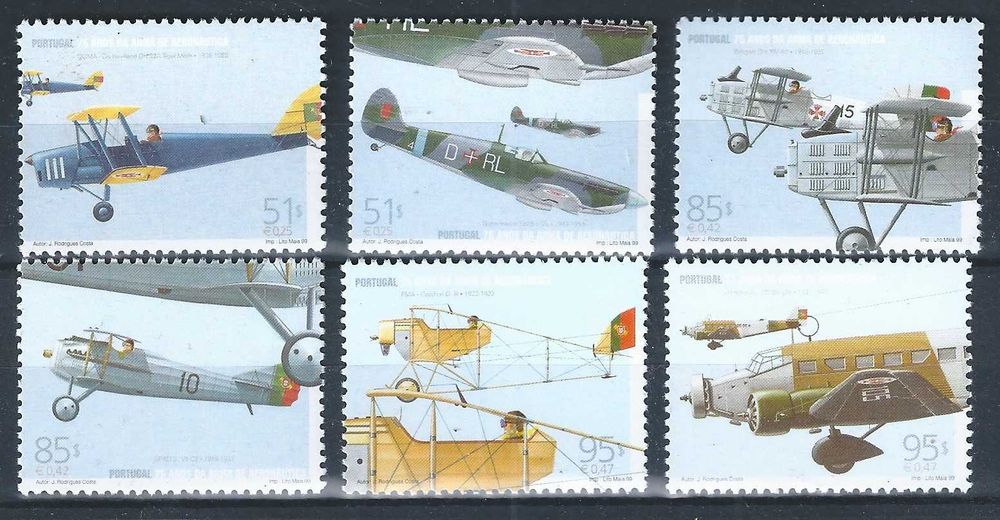 Selos Portugal 1999, Mundifil No. 2591 / 2596 MNH