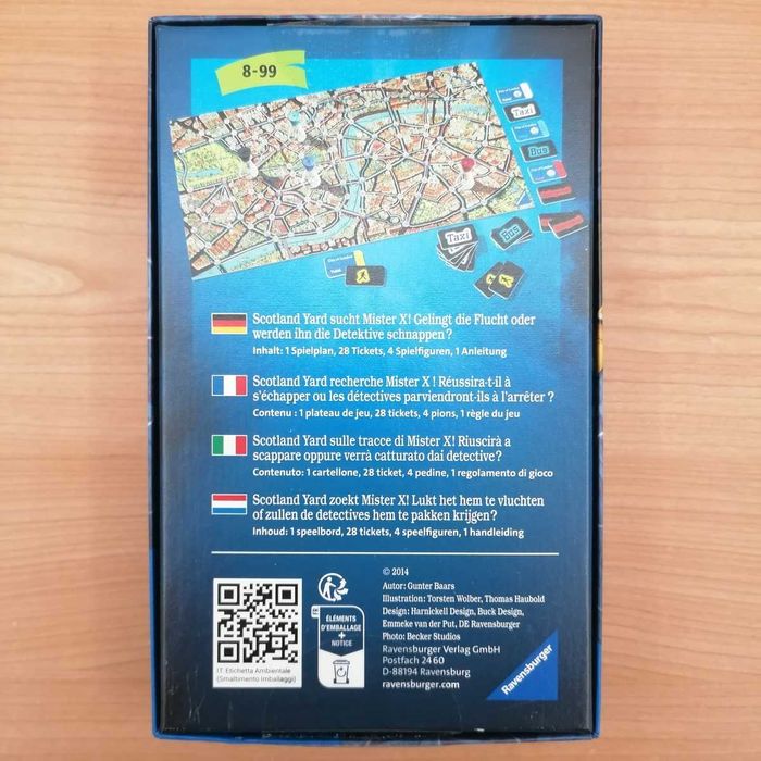 Scotland Yard Mini - jogo de tabuleiro