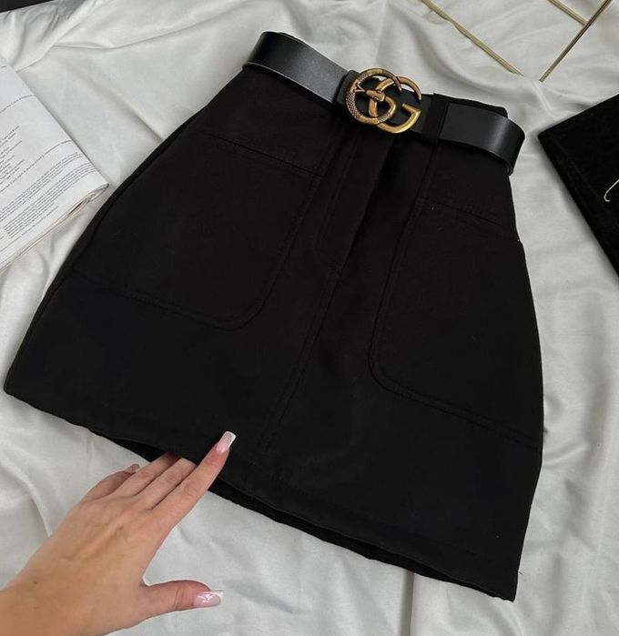 Міні юбка шорти чорна