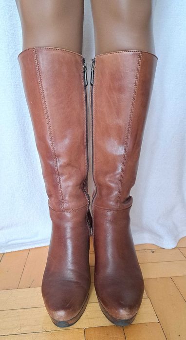 Kozaki damskie skórzane Lavorazione Artigiana rozmiar 36