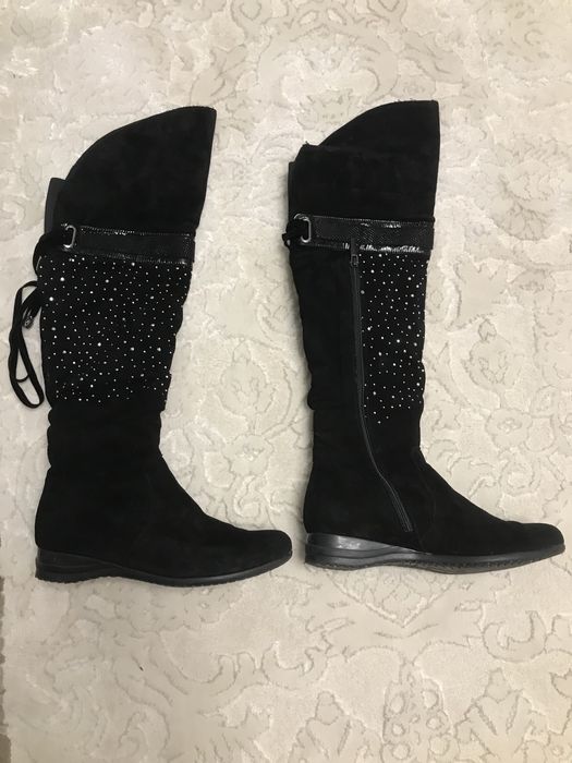 Сапоги демисезонные замшевые 37 р