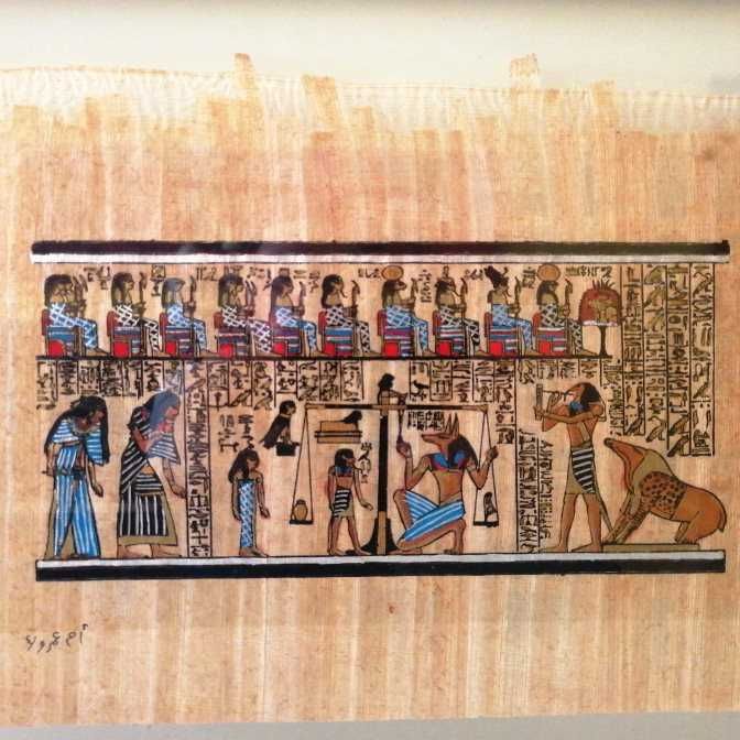 Papiro em quadro de vidro64551399192449123