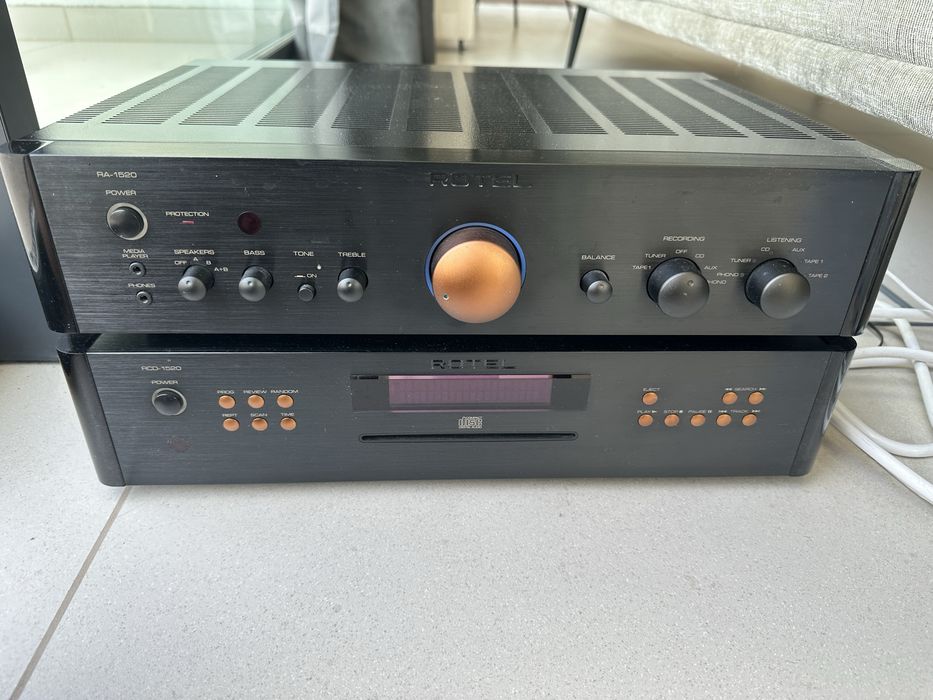 Zestaw wzmacniacz i cd Rotel 1520 v02 RA i RCD z TopHiFi pierwszy właściciel