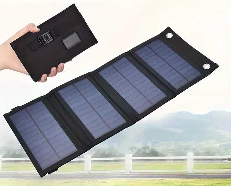 Painel solar 18w carregador solar portatil USB Dobrável 4 viagem NOVO
