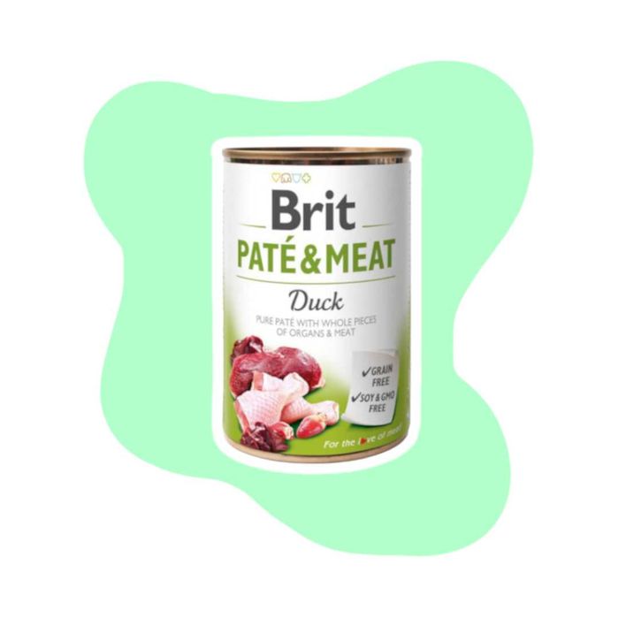 Brit Pate&Meat Duck 6x400g Kaczka bezzbożowa hipoalergiczna dla psów dorosłych wszystkich ras