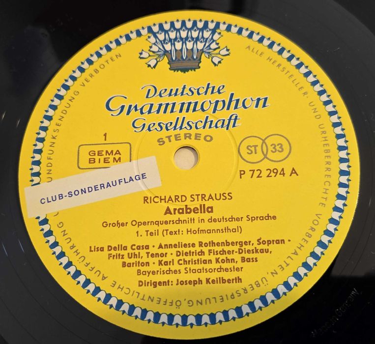 Winyl Richard Strauss - Arabella Joseph Keilberth Deutsche Grammophon