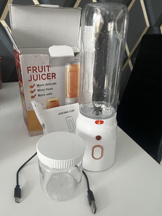 Blender bezprzewodowy, przenośny, zamykane pojemniki, 400ml