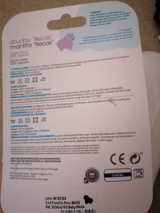 Mantinha azul doudou