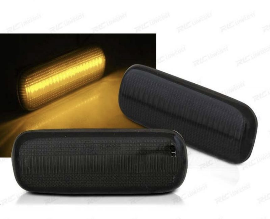 Piscas led pretos/fumados dinâmicos novos