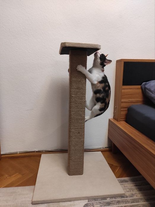 Solidny drapak dla kota 80 cm - nowy, stabilny, ręcznie robiony