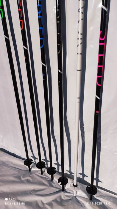 Kije narciarskie Gabel Speed 110-135 cm czarne+kolor nowe wysyłka skle