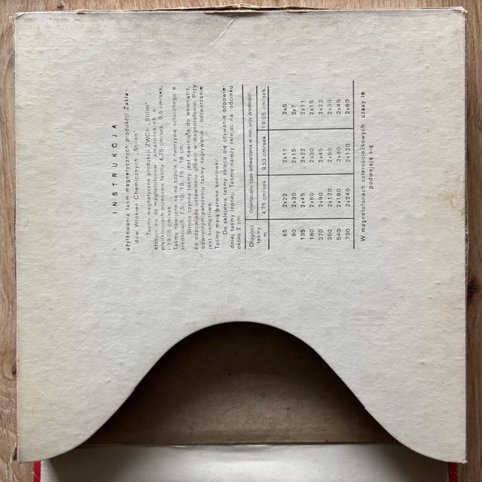 Taśma magnetofonowa Stilon 15cm BIAŁA