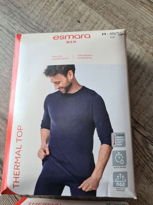 Nowy komplet podkoszulka spodnie męskie bielizna termiczna × warm rozm