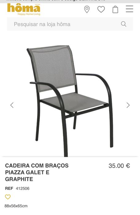Mesa de jantar e cadeiras de exterior