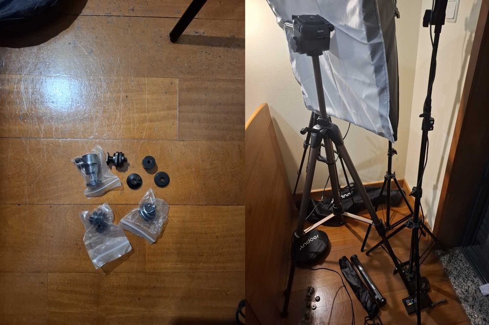 Kit Profissional para YouTube / Video – Luzes, Tripés e Teleprompter