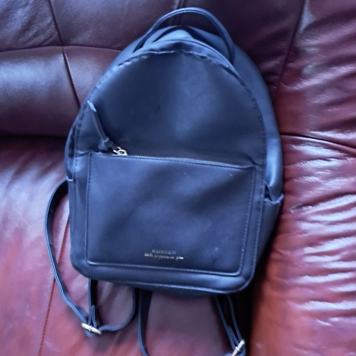 Plecak czarny z ekoskóry