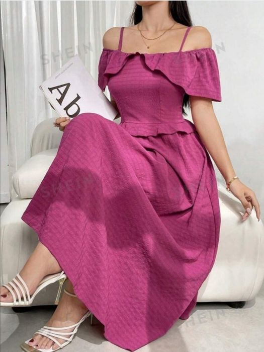 Elegancka sukienka damska długa hiszpanka SM