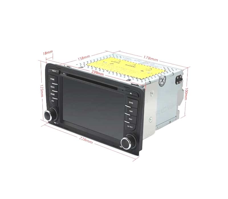 AUTO RADIO GPS 2DIN ANDROID 12 OCTA-CORE PARA AUDI A3 8P 8PA 03-12 USB GPS TACTIL 7" HD