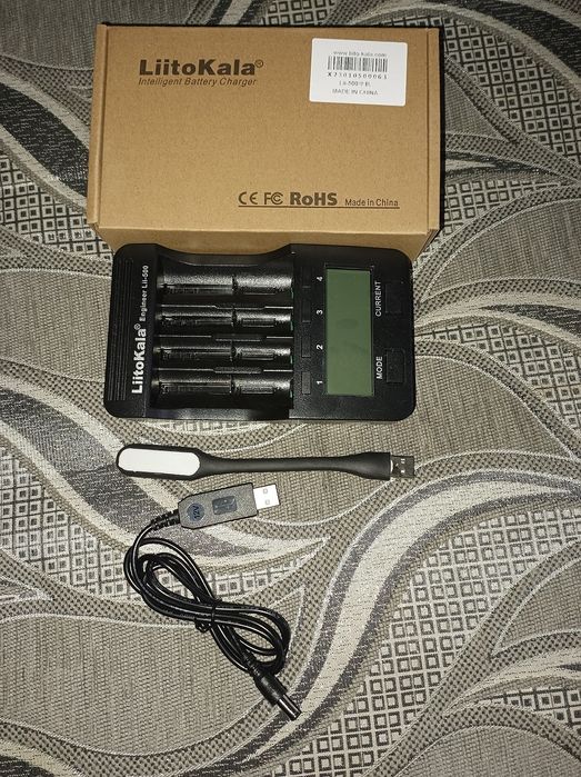 Оригінал Liitokala Lii-500 Зарядний пристрій + LED USB