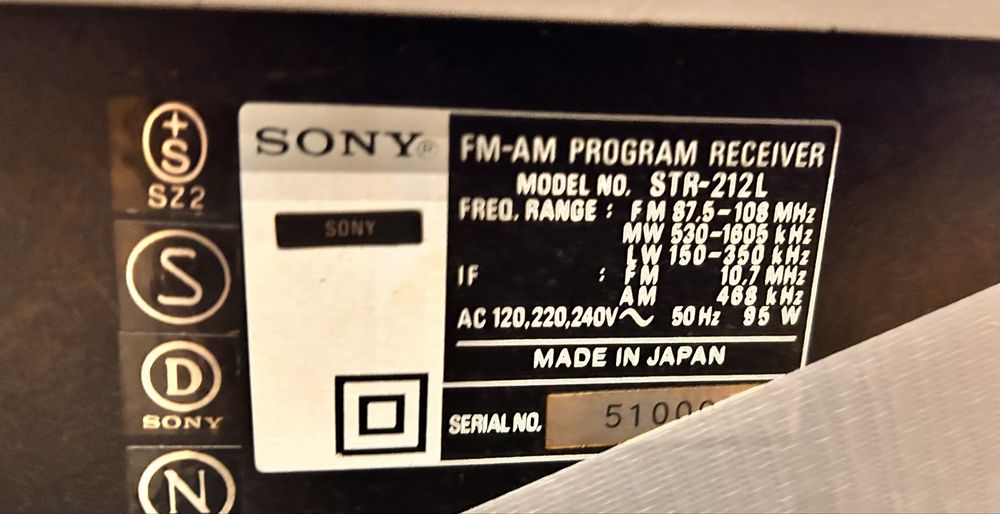 Amplituner SONY STR 212L
