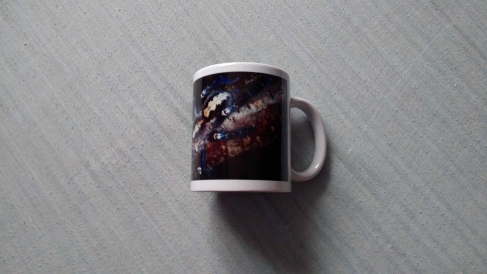 NOWY Kubek, Nadruk ptasznika Poe. Metallica, Duży Ceramiczny 330ml