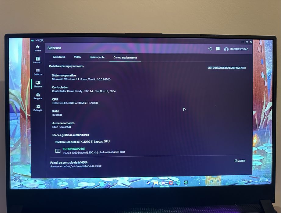 Portatil Gamer Asus Rog 3070 Ti