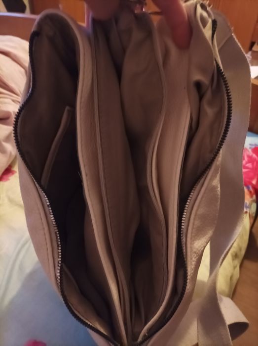 Torebka 3 kieszenie biała