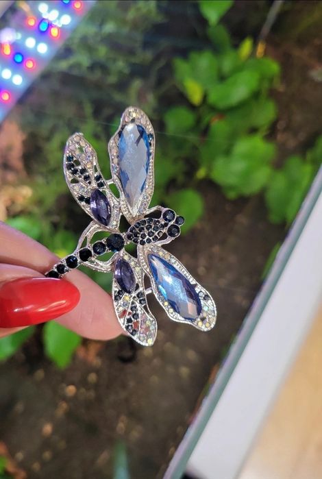 Broszka  damska ważka