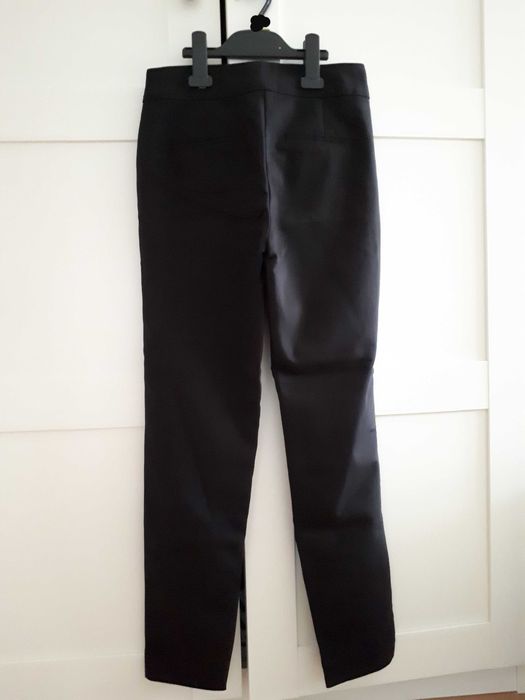 Czarne spodnie Reserved, 34, nowe, z metką, kieszenie, lampasy