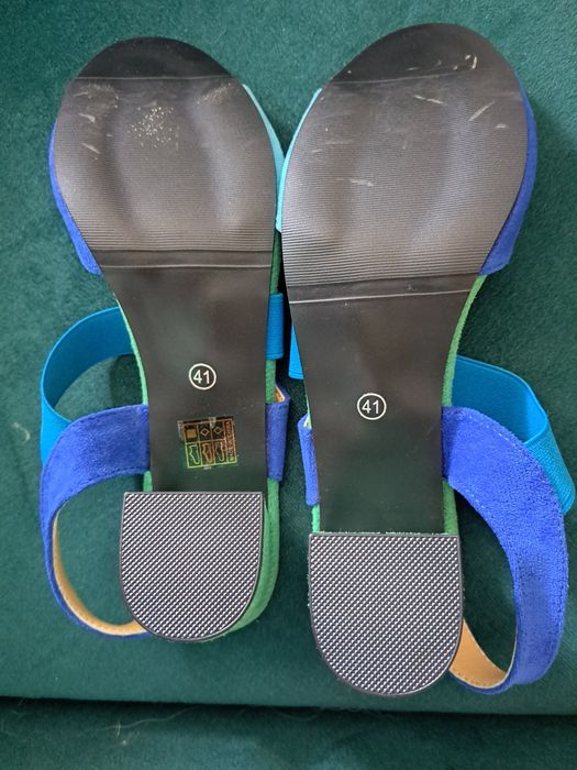 Sandałki letnie zielone