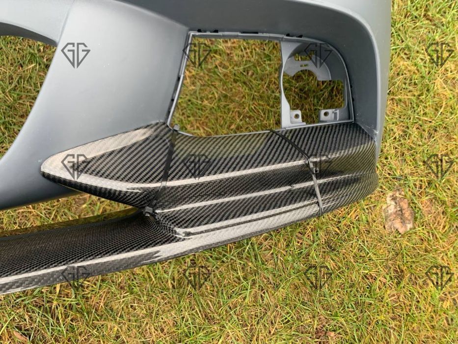 Сплитер переднього бампера BMW F10 F11 губа м-пакет MP Style Carbon