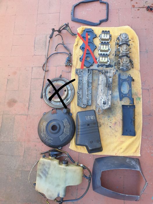 Diversas pecas motor yamaha 70CV