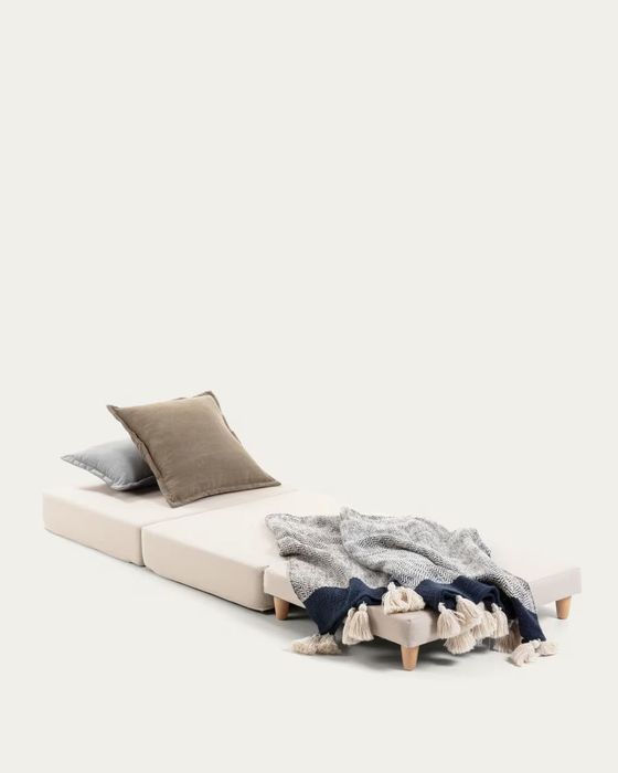 Pufe-cama compacto e super confortável - Cinza Claro